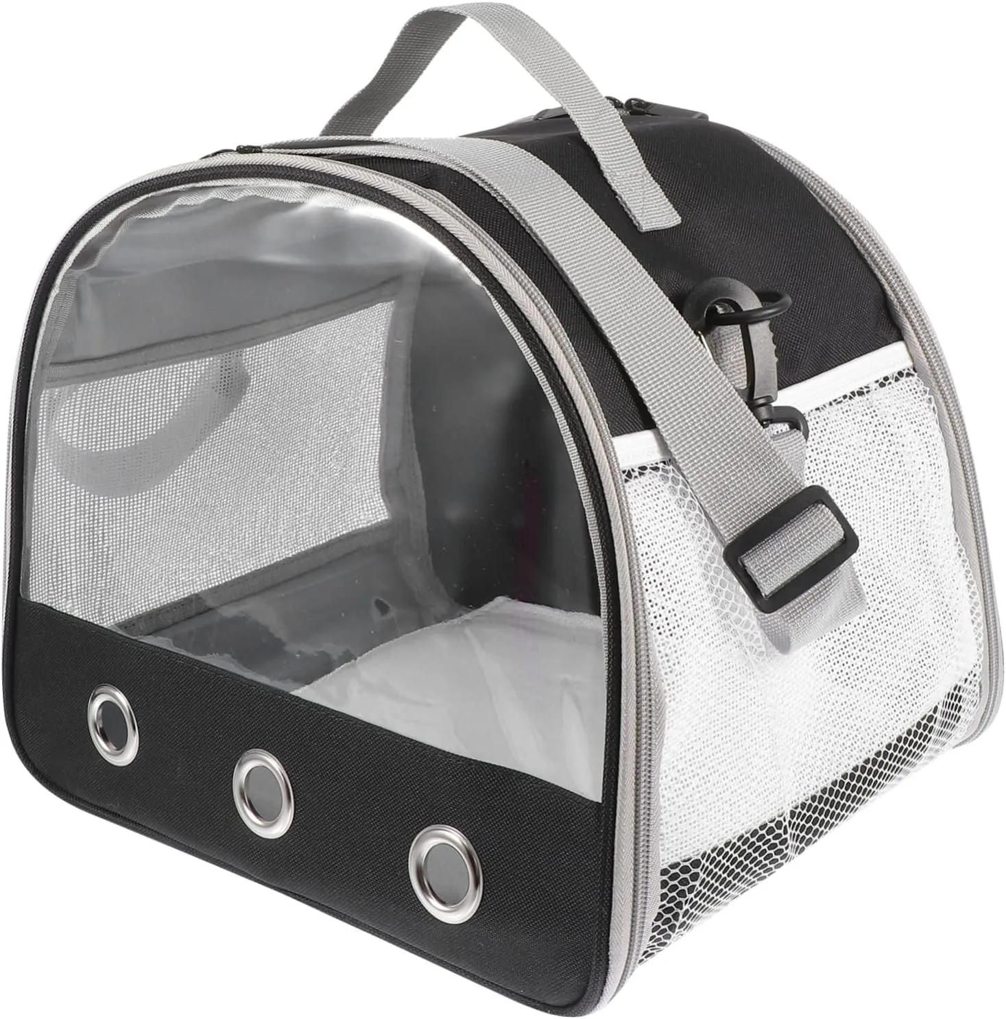 VANZACK Portable Hamster Bag Rats Outdoor Travel Handbag Window and Mini Air Hole Pet Supply for Easy Observation