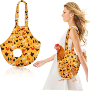VANZACK Sturdy Chicken Transport Bag Farm Chicken Holder Pet Comfortable Leg Openings for Safe Travel