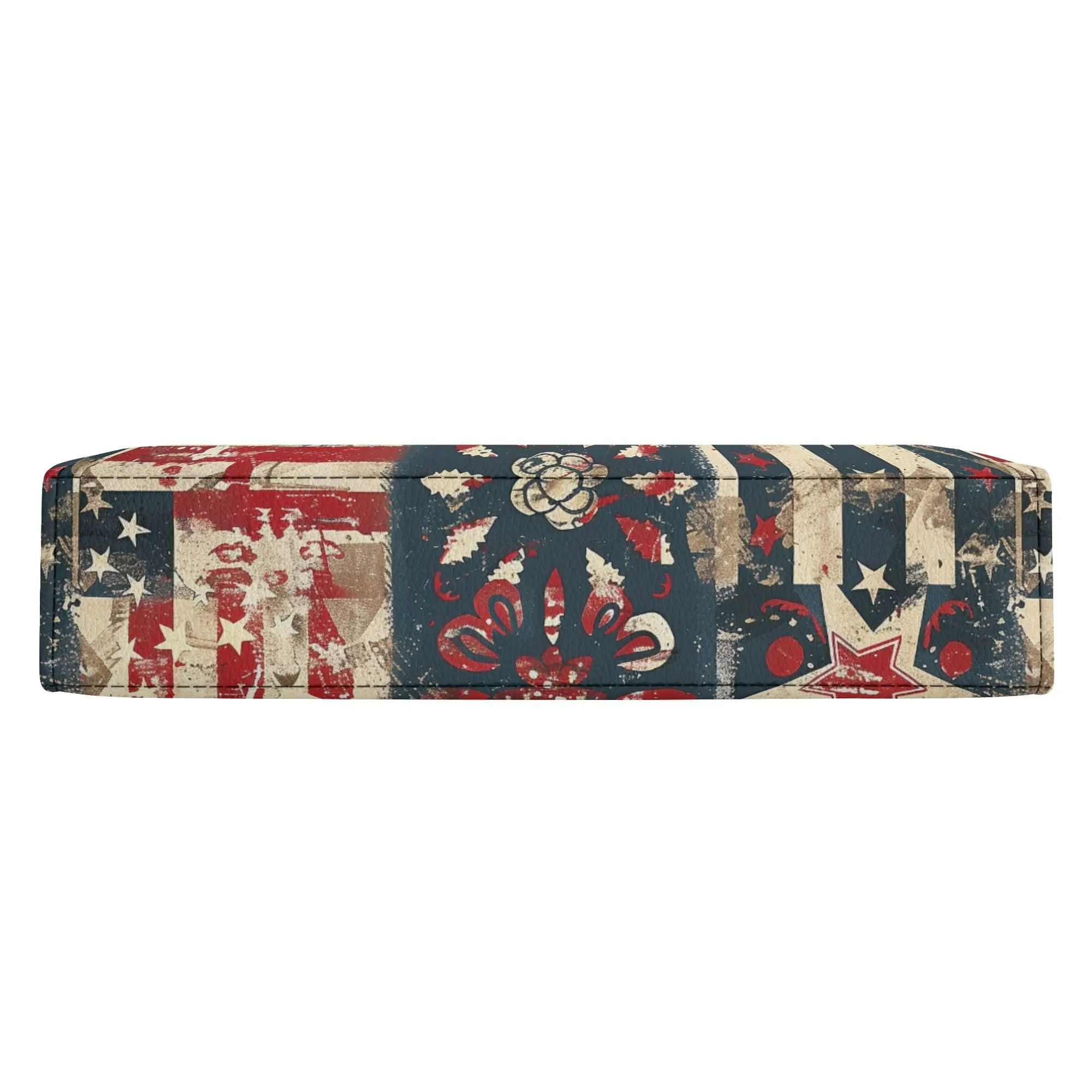 Vintage Americana Book Cover Purse – Patriotic Bible Cover, Folk Art Crossbody Bag