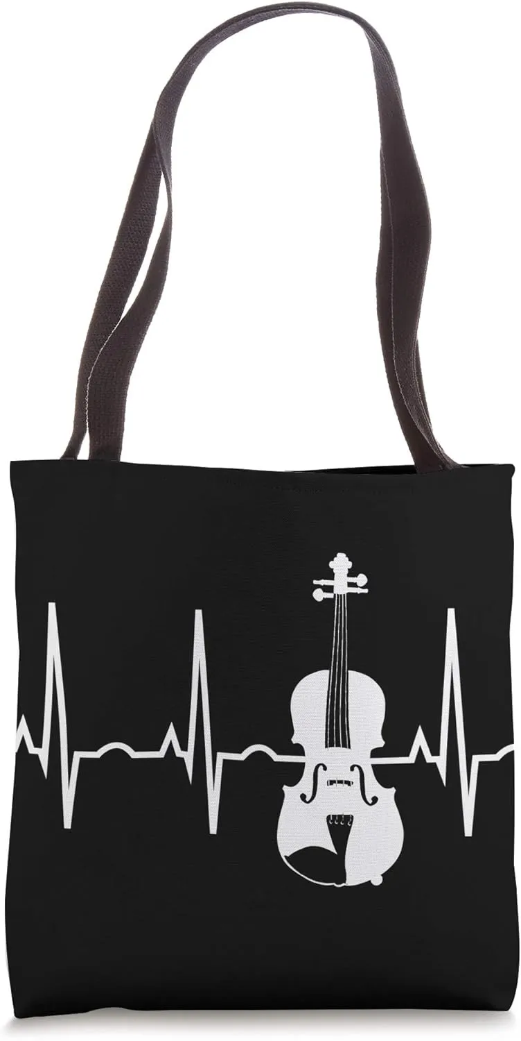 Violin Lover Gifts - Violinist Music Lesson Book Tote Bag