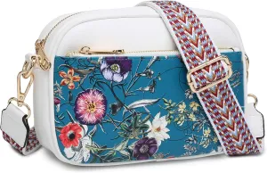 VONMAY Crossbody Purse for Women Quilted Crossbody Bags Vegan Leather Purses Small Shoulder Handbags with Wide Strap