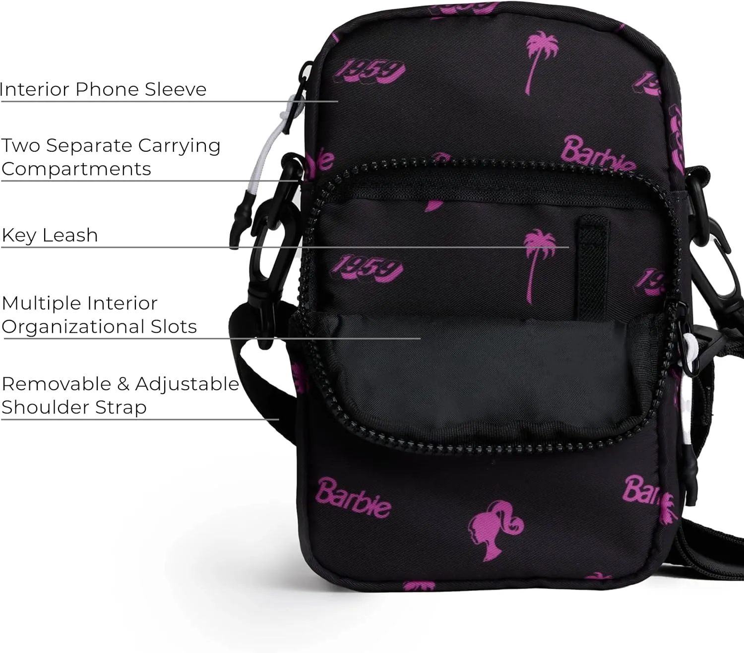 VOORAY 1L Lightweight Core Crossbody Bag – Adjustable Belt Bag for Gym & Travel
