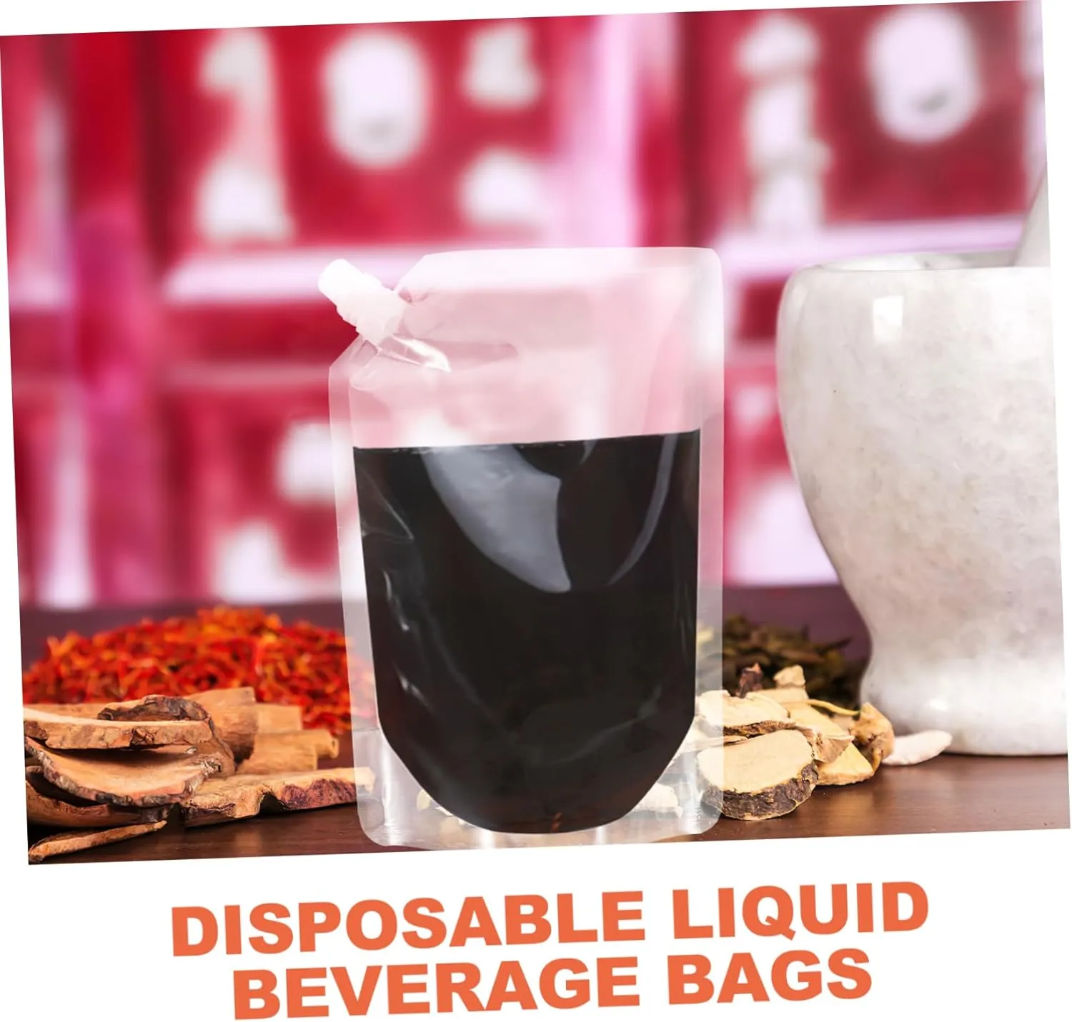 VOSAREA Reusable Liquid Packing Bags Juice Beer Storage Pouch Leakproof Edible Oil Bag Alcohol Holder Plastic Milk Holder Ideal for Travel