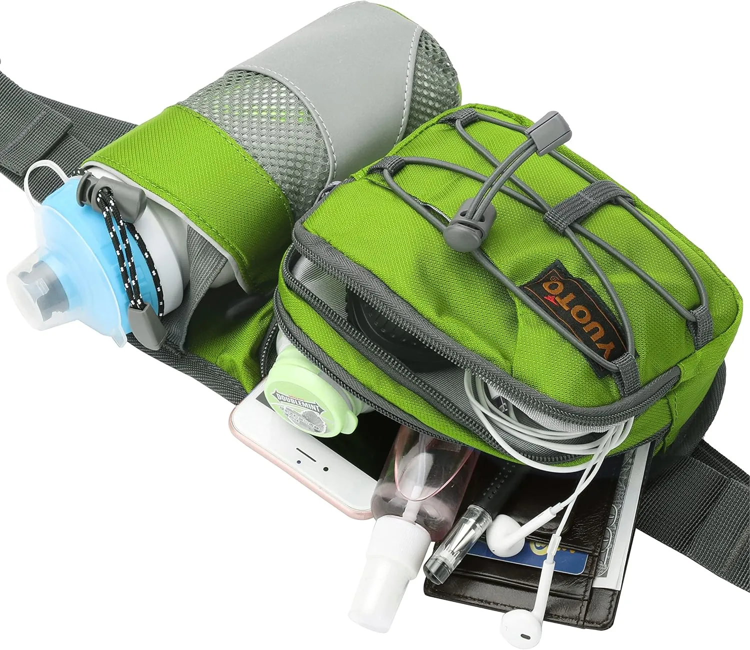 Waist Pack with Water Bottle Holder for Running Walking Hiking Fanny Pack Hydration Belt