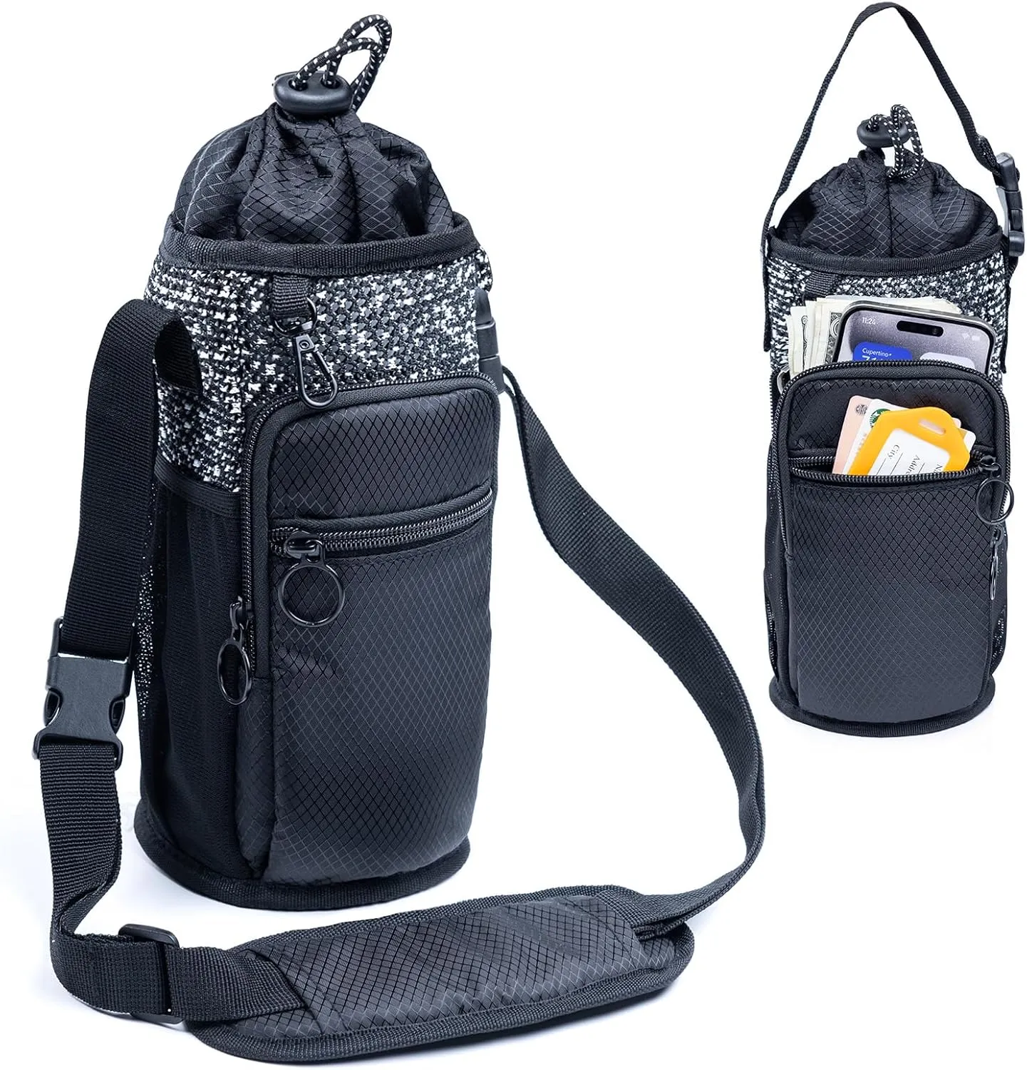 Water Bottle Holder with Strap, Water Bottle Carrier Bag
