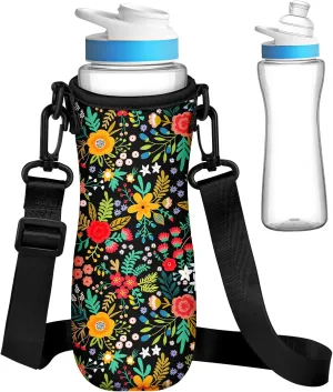 Water Bottle Sleeve for Cirkul 22 oz - Bottles Cover Holder Carrier Bag with Crossbody Shoulder Strap