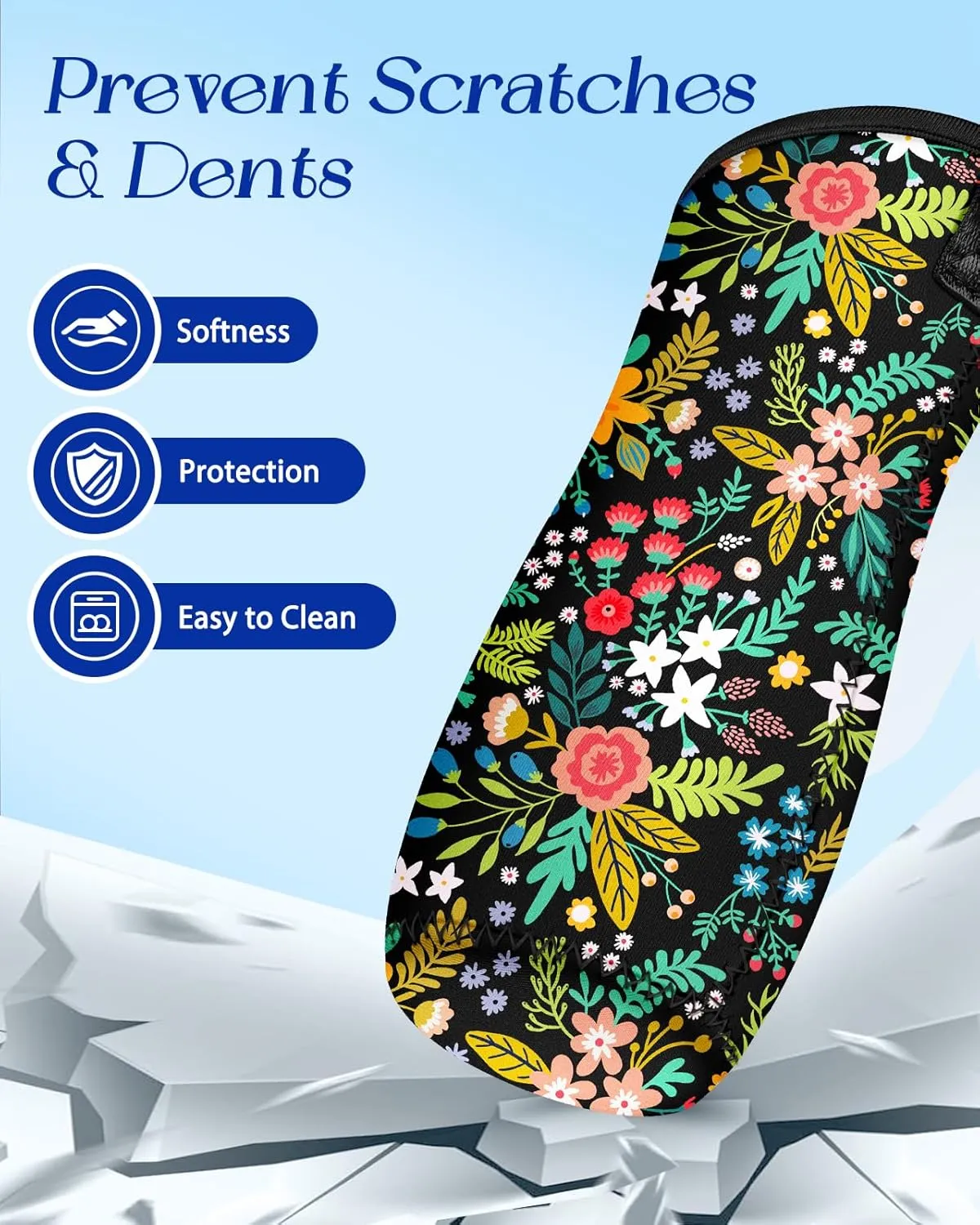 Water Bottle Sleeve for Cirkul 22 oz - Bottles Cover Holder Carrier Bag with Crossbody Shoulder Strap