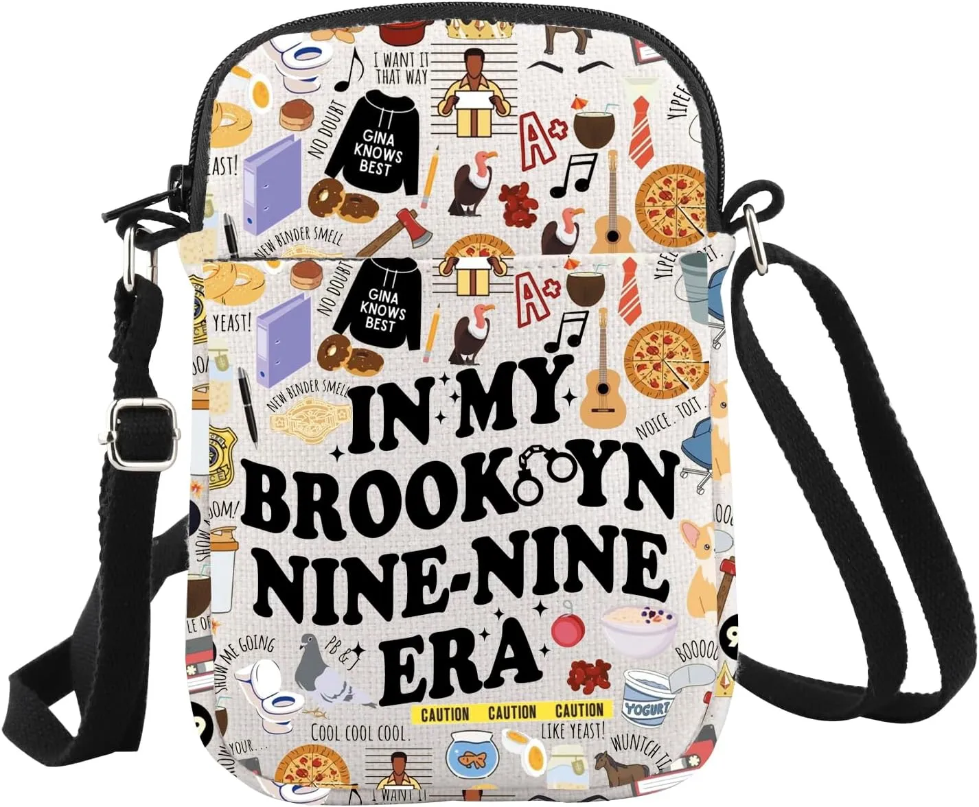 WCGXKO Comedy Tv Show Gift N My Brook99 Era Crossbody Bag Comedy Tv Show Fans Gift (Brook99 Cr)