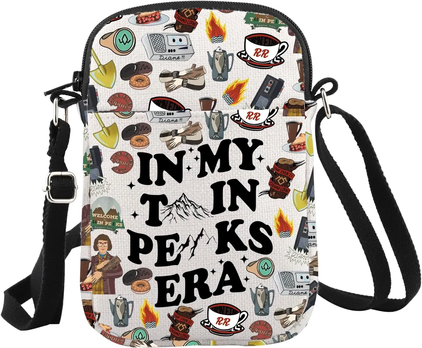 WCGXKO Crime Tv Show Gift In My T Era Crossbody Bag 90s Tv Series Merchandise