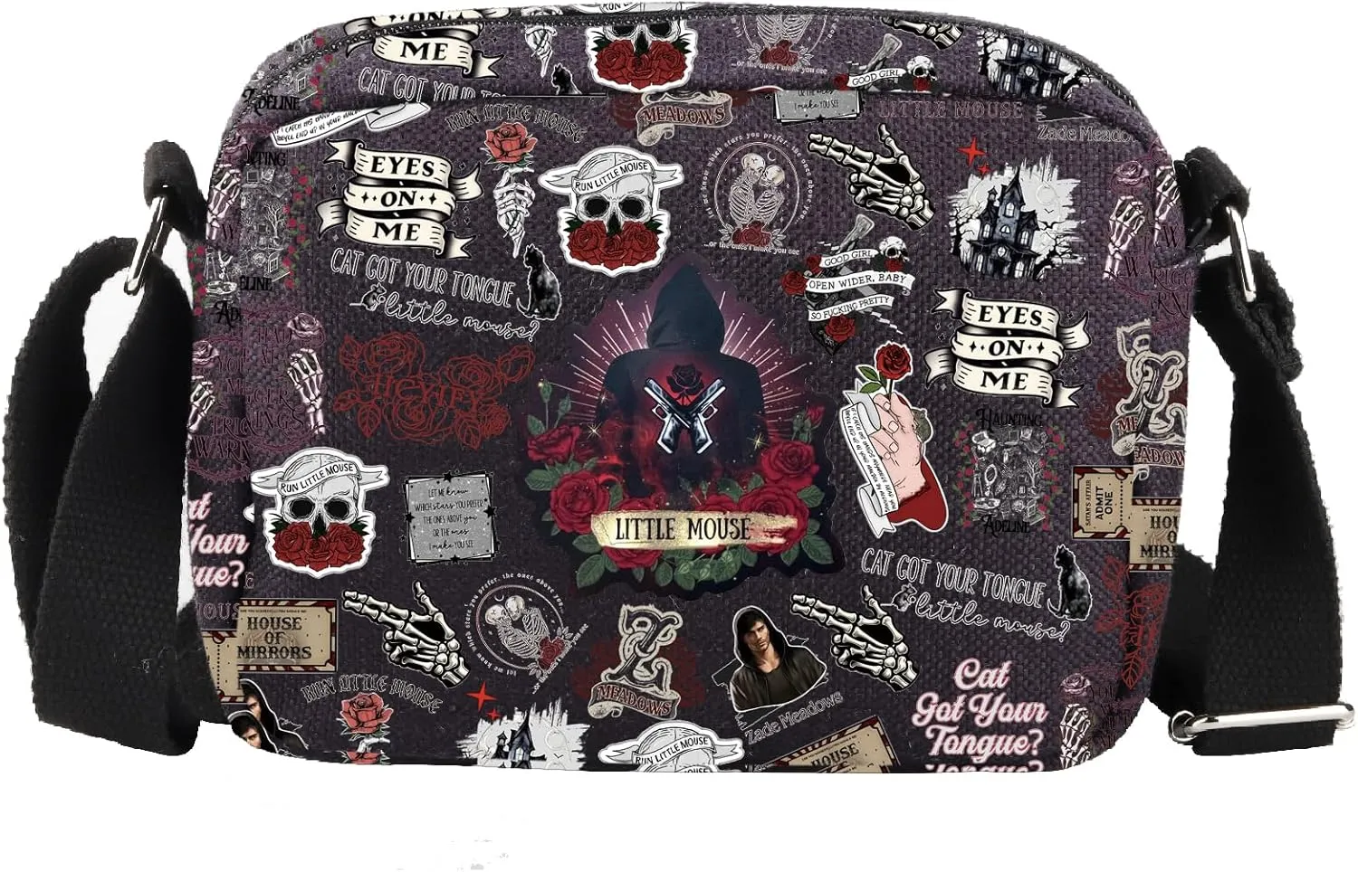 WCGXKO Dark Romance Crossbody Bag Spicy Bookish Book Inspired Gift Smut Reader Gift