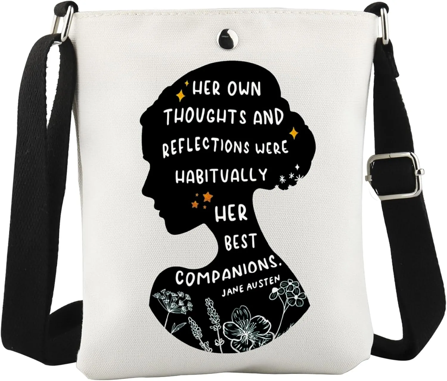 WCGXKO Famous Author Inspired Crossbody Bag Romance Bookish Gift Bookworm Gift