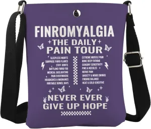 WCGXKO Fibromyalgia Daily Pain Tour Crossbody Bag Chronic Pain Survivor Fibromyalgia Gift Chronic Illness Gift