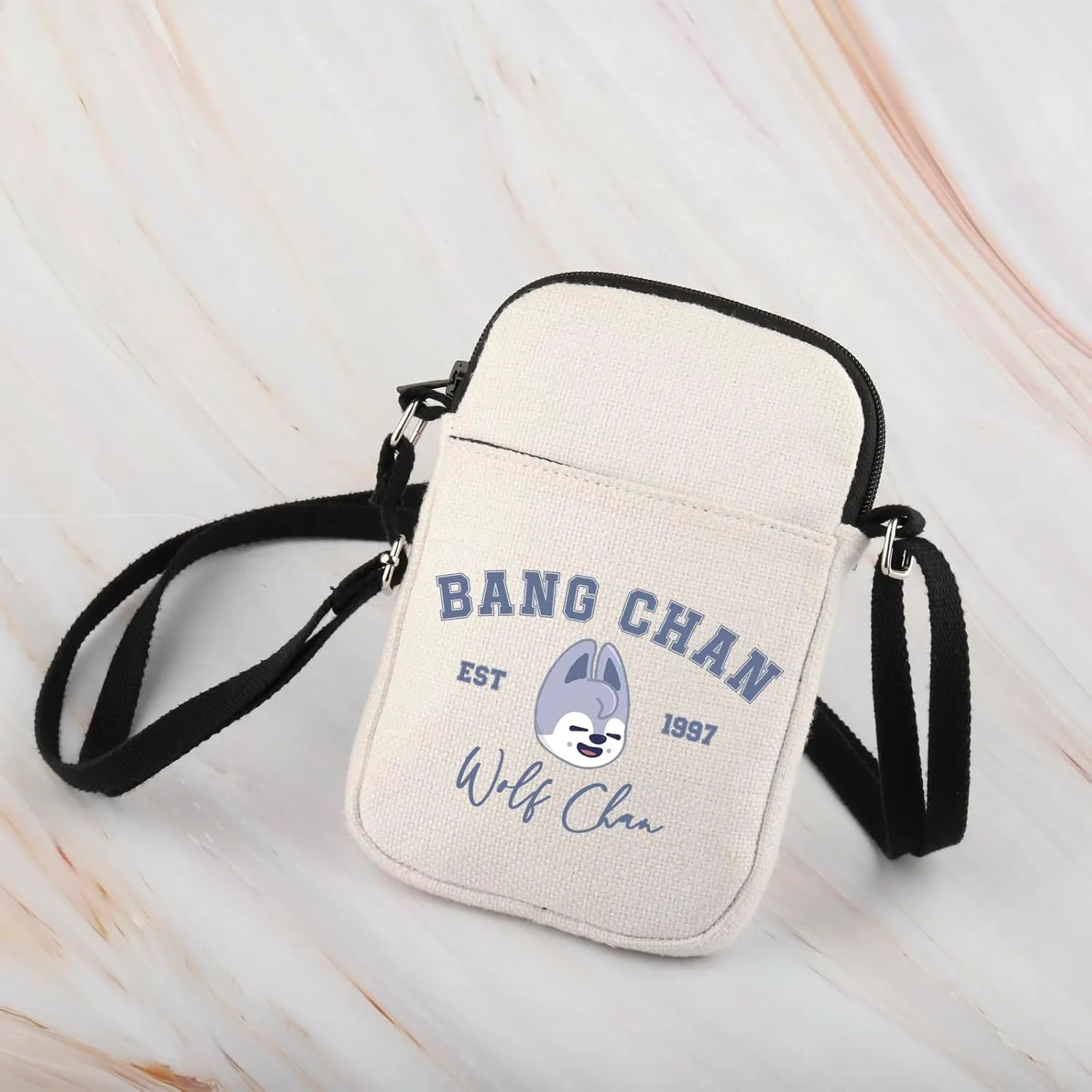 WCGXKO Korean Pop Gift Korean Group Merch Boys Group Est 1999 Dwaekki Crossbody Bag for Pop Music Lover