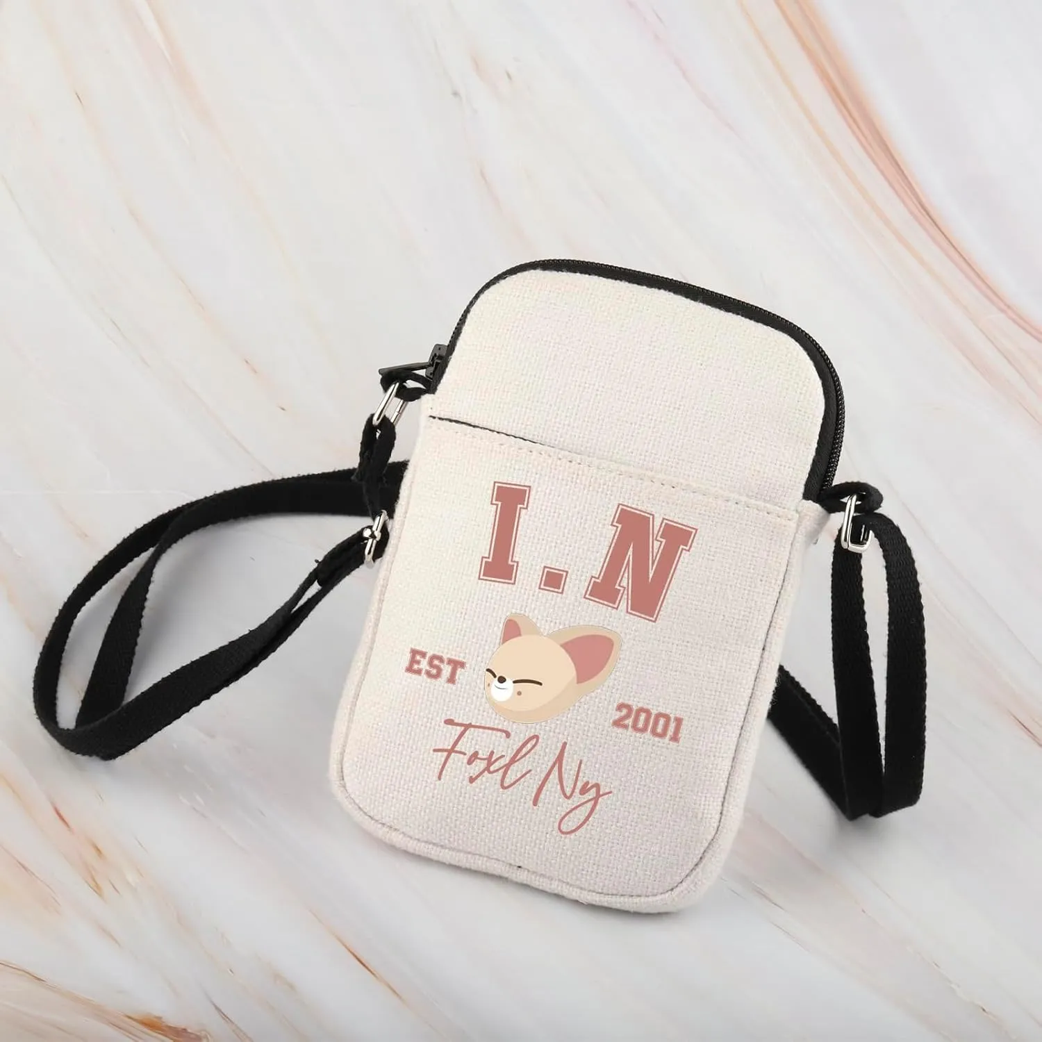 WCGXKO Korean Pop Gift Korean Group Merch Boys Group Est 1999 Dwaekki Crossbody Bag for Pop Music Lover