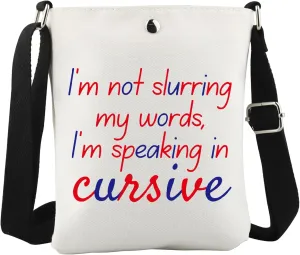 WCGXKO Montessori Crossbody Bag Montessori Teacher Gift Montessori Language Gift Montessori Education Appreciation Gift