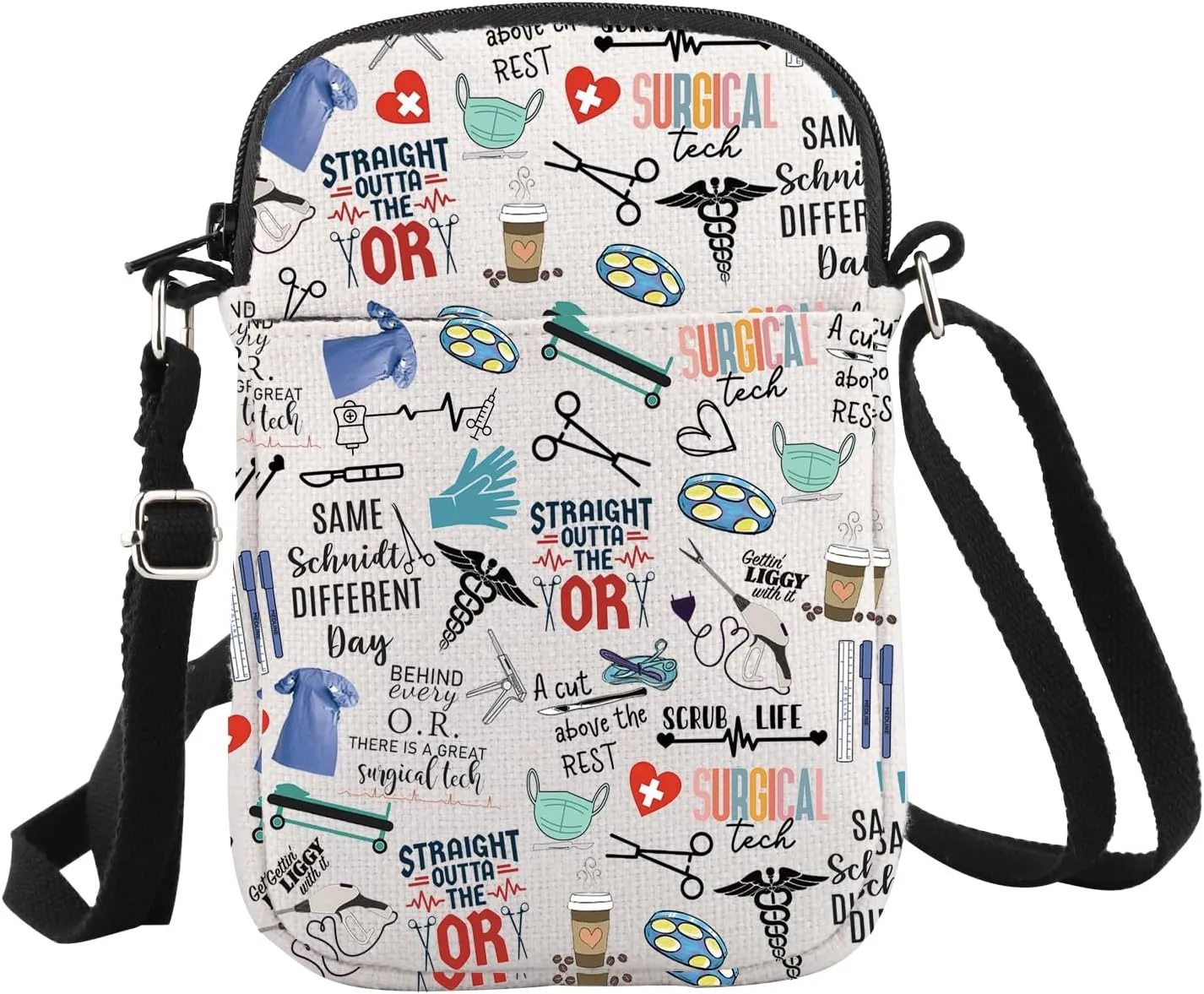 WCGXKO Surgical Tech Crossbody Bag National Surgical Technologists Gift Scrub Tech Appreciation Gift