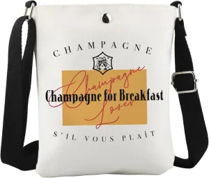 WCGXKO Vous Plait Crossbody Bag French Cockktail gift Mimosa breakfast for champions