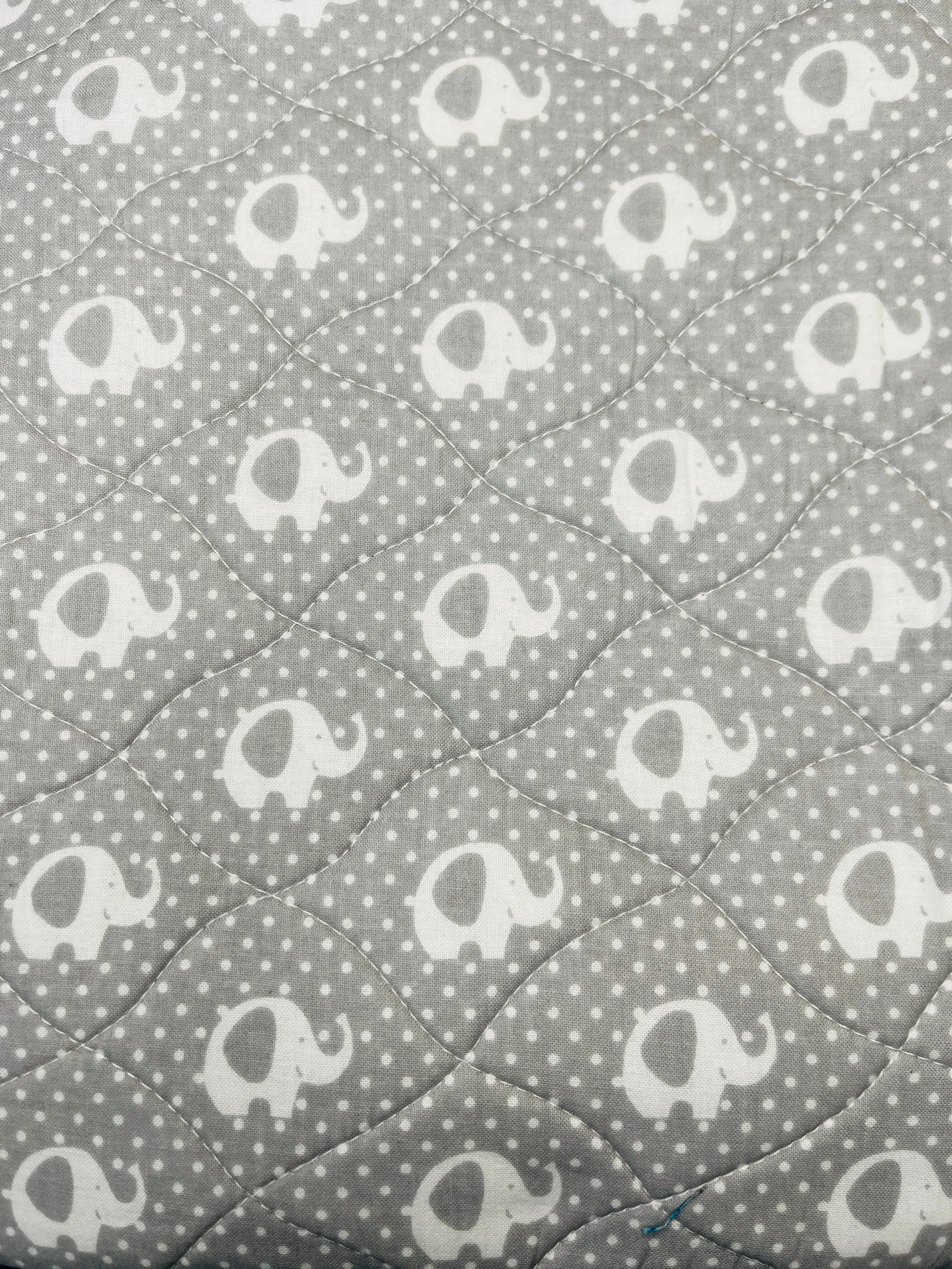 Wearable Hot Water Bottle Cover | Grey & White Elephant