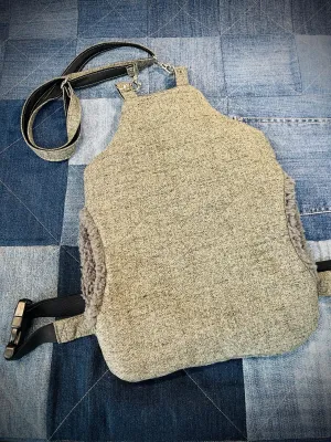 Wearable Hot Water Bottle cover grey faux wool