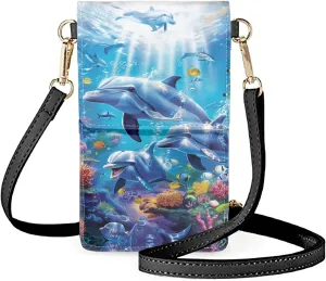 WELLFLYHOM Mini Touchscreen Crossbody Phone Bags for Women with Card Slots Shoulder Bag Purse Leather