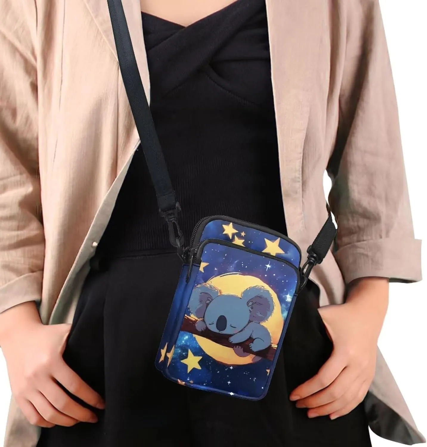WELLFLYHOM Small Crossbody Bag for Women Phone Purse Messenger Pouch Mini Shoulder Handbag