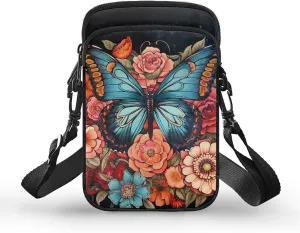 WELLFLYHOM Small Crossbody Bag for Women Phone Purse Messenger Pouch Mini Shoulder Handbag