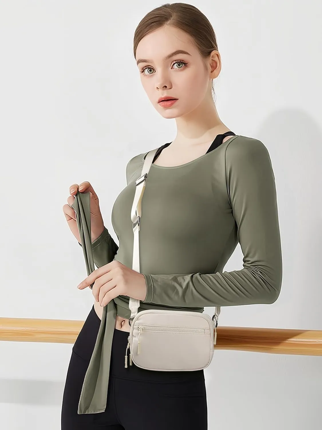 WESTBRONCO Small Crossbody Bags for Women Nylon with Adjustable Strap, Mini Crossbody Purse, Shoulder Bag Traveling Workout