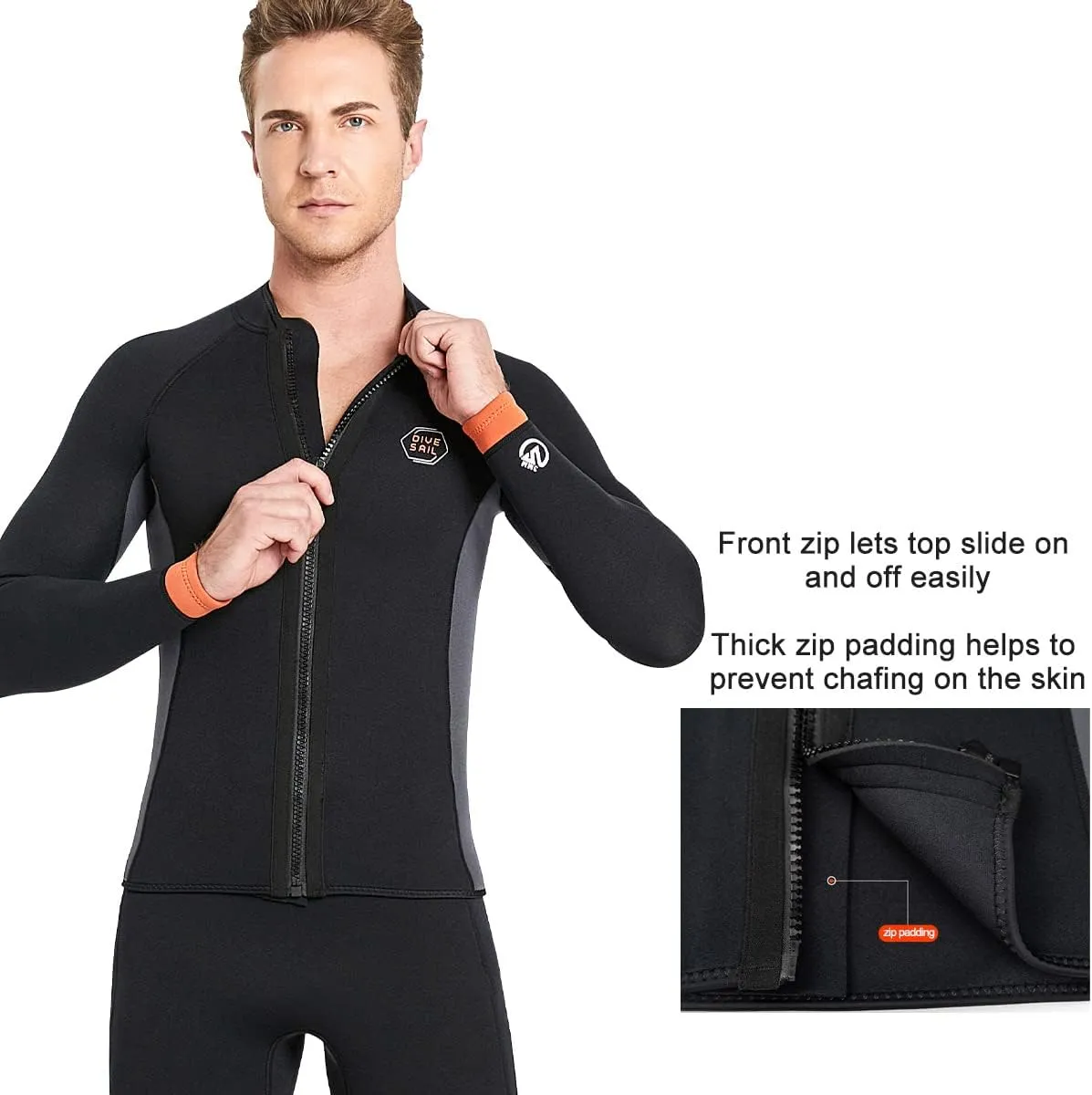 Wetsuit Pants Wetsuit Tops 3mm Neoprene Tops Pants Men and Women Surfing Pants Jacket Keep Warm for Diving Surfing Swimming Snorkeling Scuba Kayaking Pants
