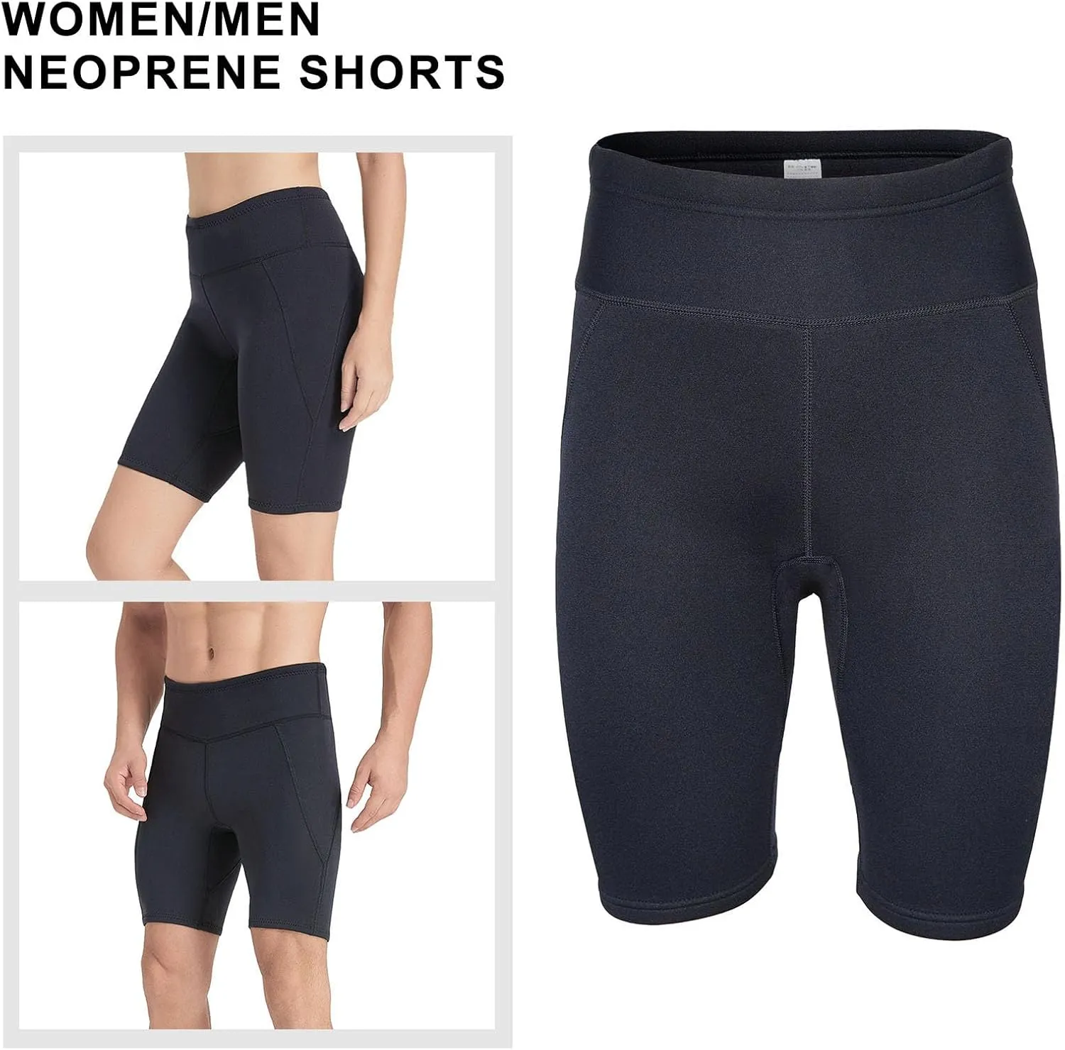 Wetsuit Shorts Neoprene Men 3mm Buoyancy Swim Pants Adult Women Sweat Wet Suit Trunks Jammers Keep Warm Water Sport Aerobics for Swimming Surfing Snorkeling Diving Kayaking Scuba