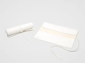 White Makeup Brush Roll Holder