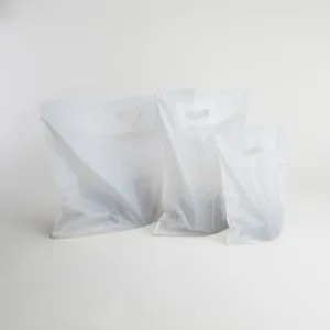 White Patch Handle Carrier Bags