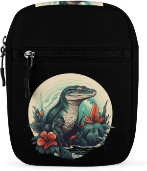 Wild Reptile Lizard Animal Crossbody Bag Sling Bag Fanny Pack Cross Body Fashion Waist Packs Belt Bag with Adjustable Strap