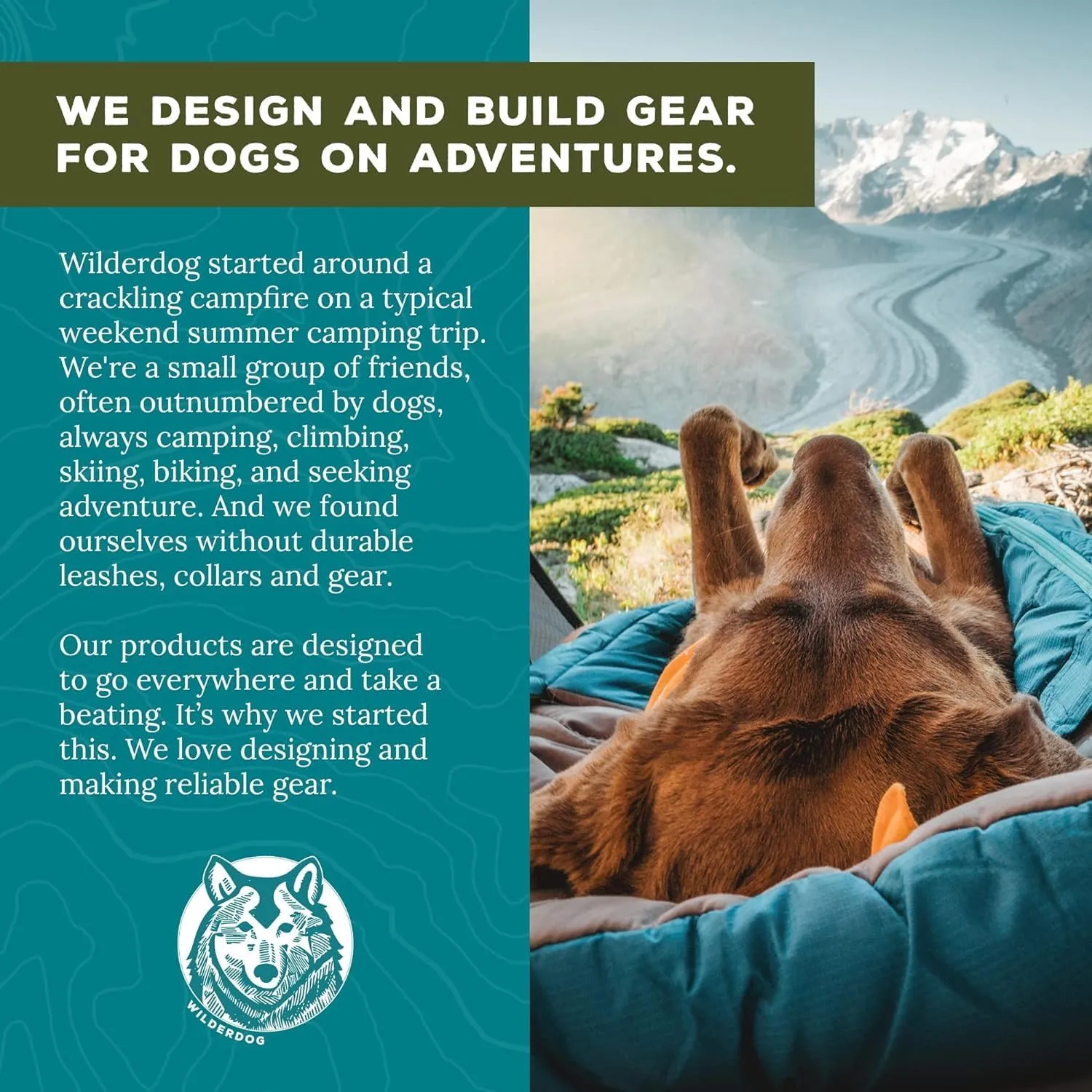 Wilderdog Fleece Dog Jacket with Neoprene Neck Gaiter - Small - Pacific Blue