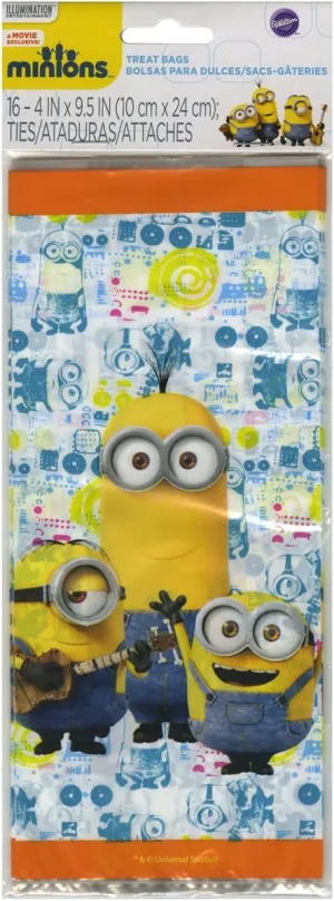 Wilton 16 Count Despicable Me Minions Treat Bags, Yellow