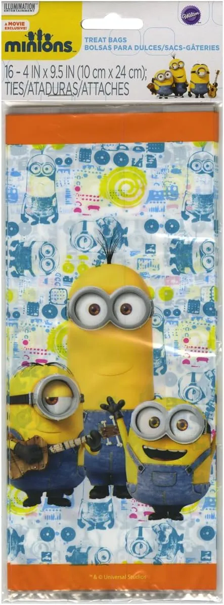 Wilton 16 Count Despicable Me Minions Treat Bags, Yellow