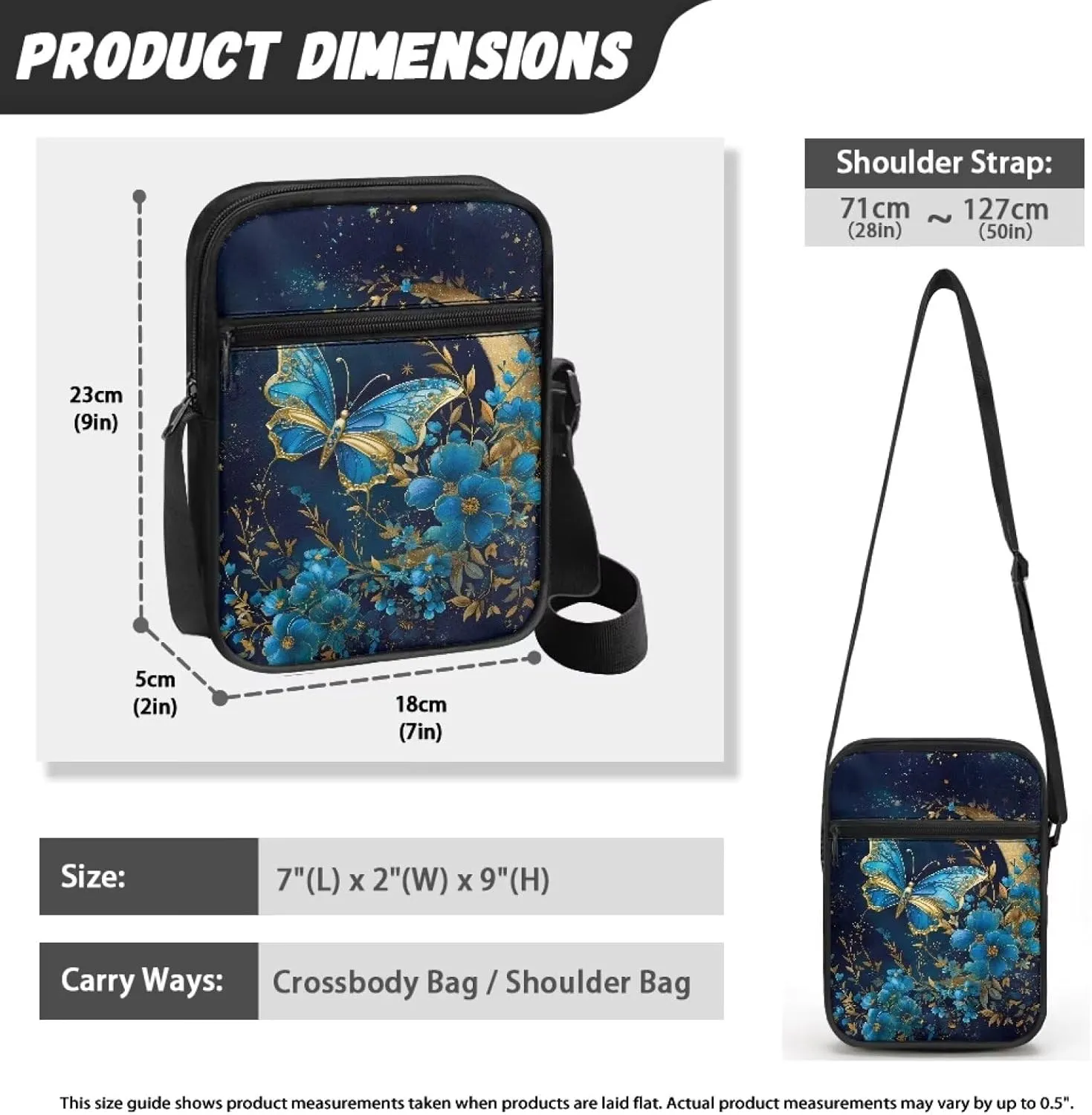 Women Small Crossbody Bag Cross Body Cell Phone Bag Purse Wallet Pouch Lightweight Sling Bag Shoulder Handbag