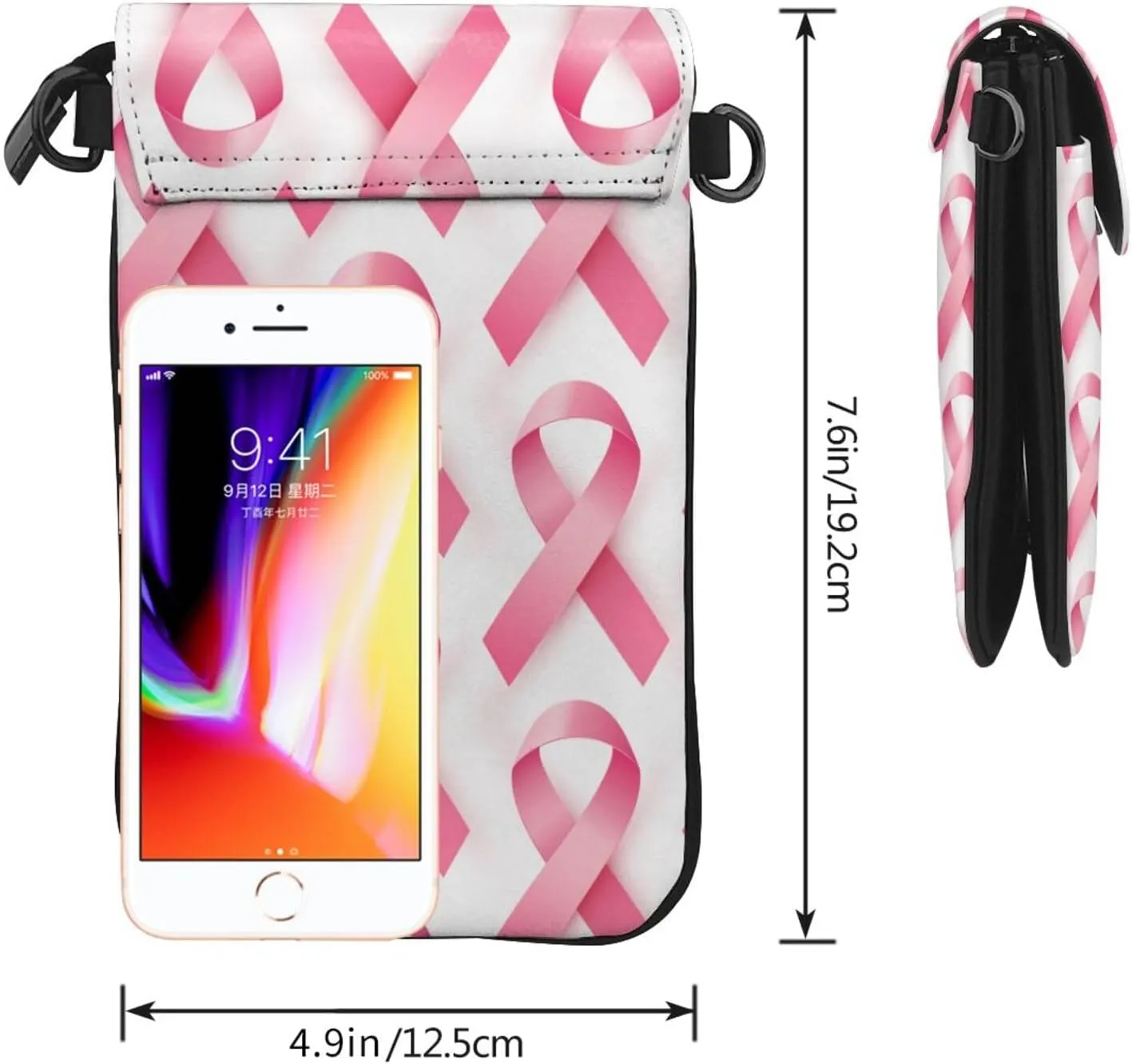 Women Small Crossbody Cell Phone Purse with Shoulder Strap for Travel Shopping