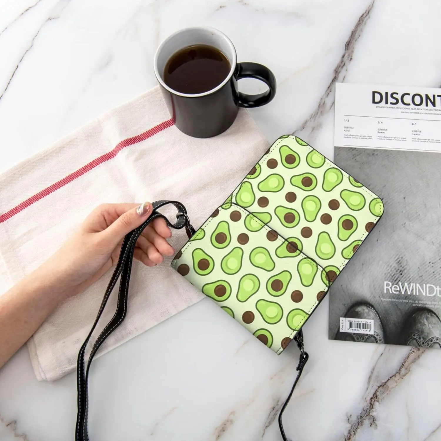 Womens Crossbody Bags Dandelion Pattern Phone Bag Wallet Purses Adjustable Strap