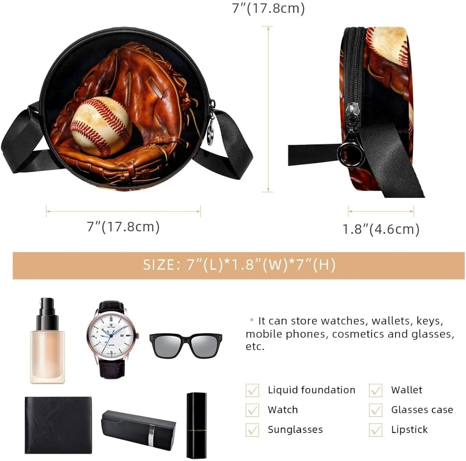 Women's Crossbody Handbags, Travel Purse, Cross Body Bag, animal tiger