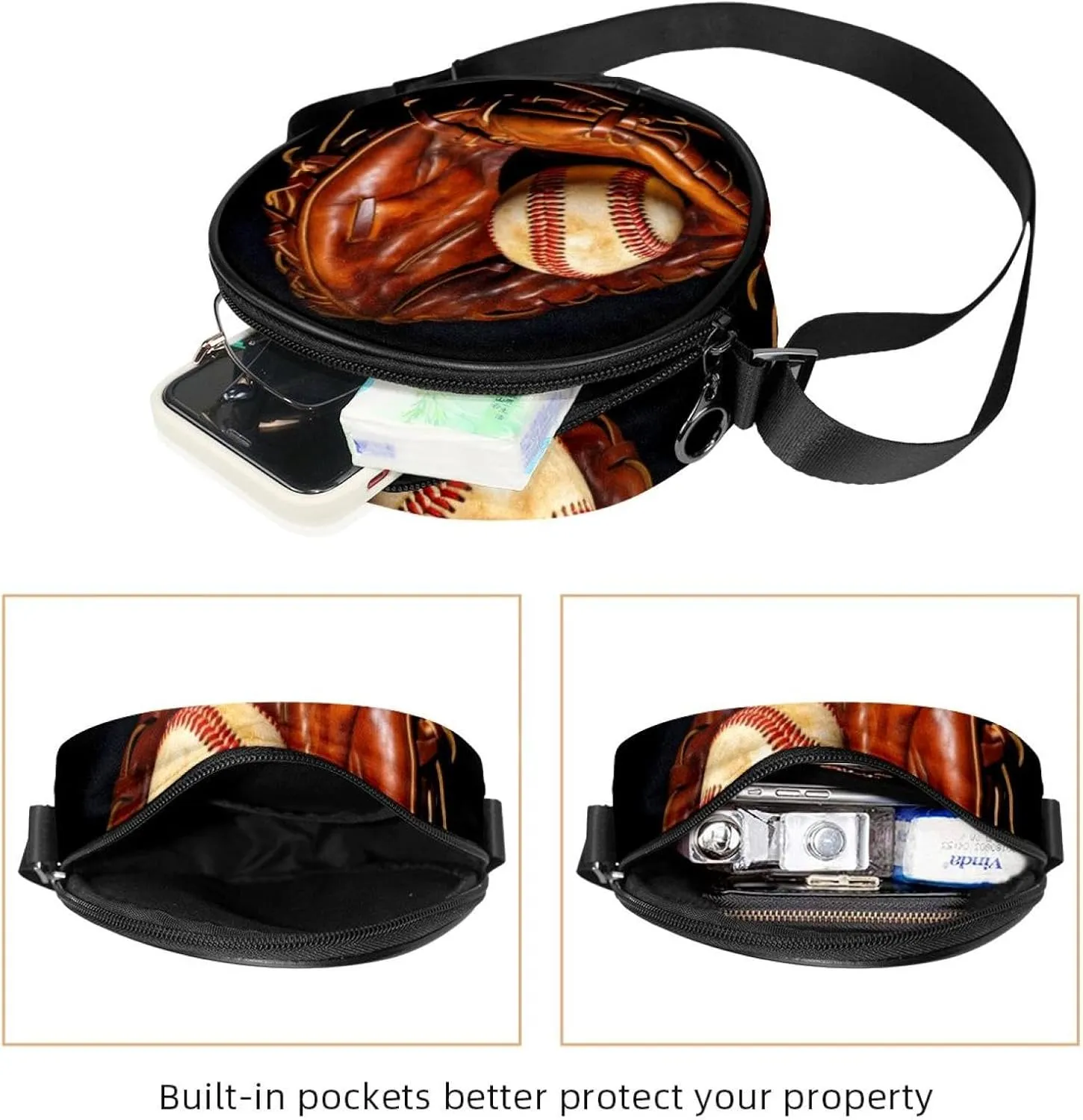 Women's Crossbody Handbags, Travel Purse, Cross Body Bag, animal tiger