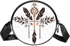 Women's Crossbody Handbags, Travel Purse, Cross Body Bag, arrow and feathers
