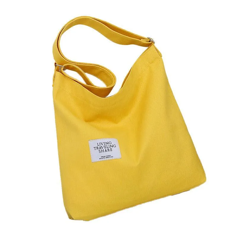 Womens Large Canvas Handbag Ladies Travel Messenger Shoulder Bag Hobo Tote Purse