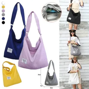 Womens Large Canvas Handbag Ladies Travel Messenger Shoulder Bag Hobo Tote Purse