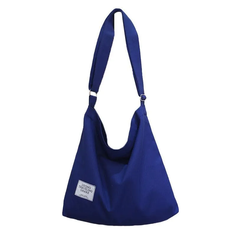 Womens Large Canvas Handbag Ladies Travel Messenger Shoulder Bag Hobo Tote Purse