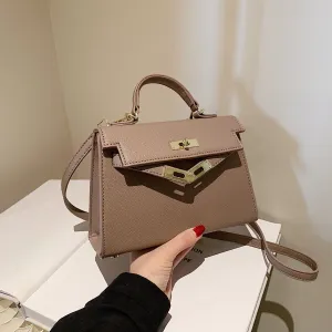 Women's Texture Twist Pouch Classic Fashion Lock