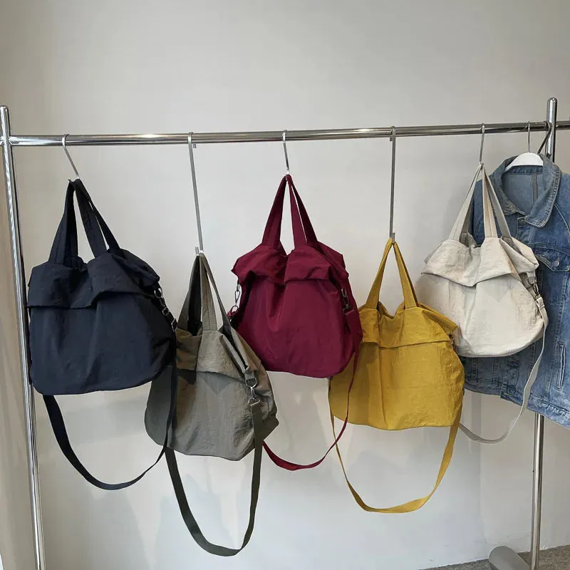 Women's Tote Handbag & Crossbody Shoulder Bag – Large Nylon Waterproof Hobo Bag with Adjustable Strap