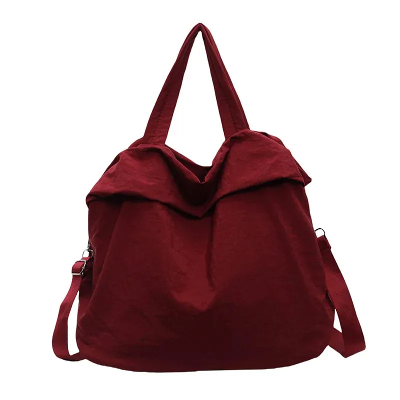 Women's Tote Handbag & Crossbody Shoulder Bag – Large Nylon Waterproof Hobo Bag with Adjustable Strap