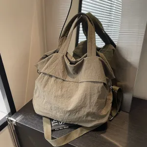 Women's Tote Handbag & Crossbody Shoulder Bag – Large Nylon Waterproof Hobo Bag with Adjustable Strap