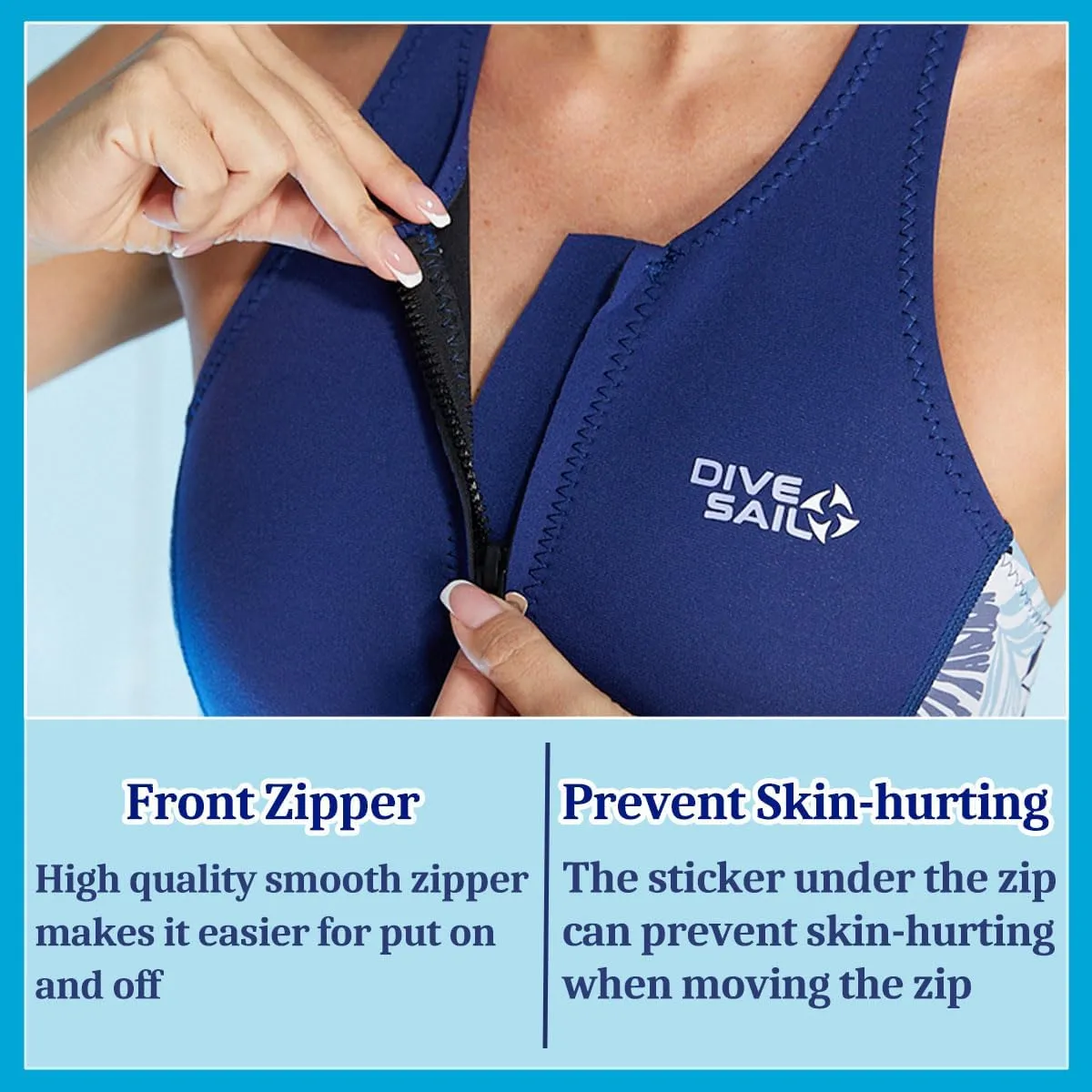 Womens Wetsuit Shorty Sleeveless Wetsuits One Piece 2mm Swimsuit with Front Zipper for Swimming Diving Snorkeling Water Sport