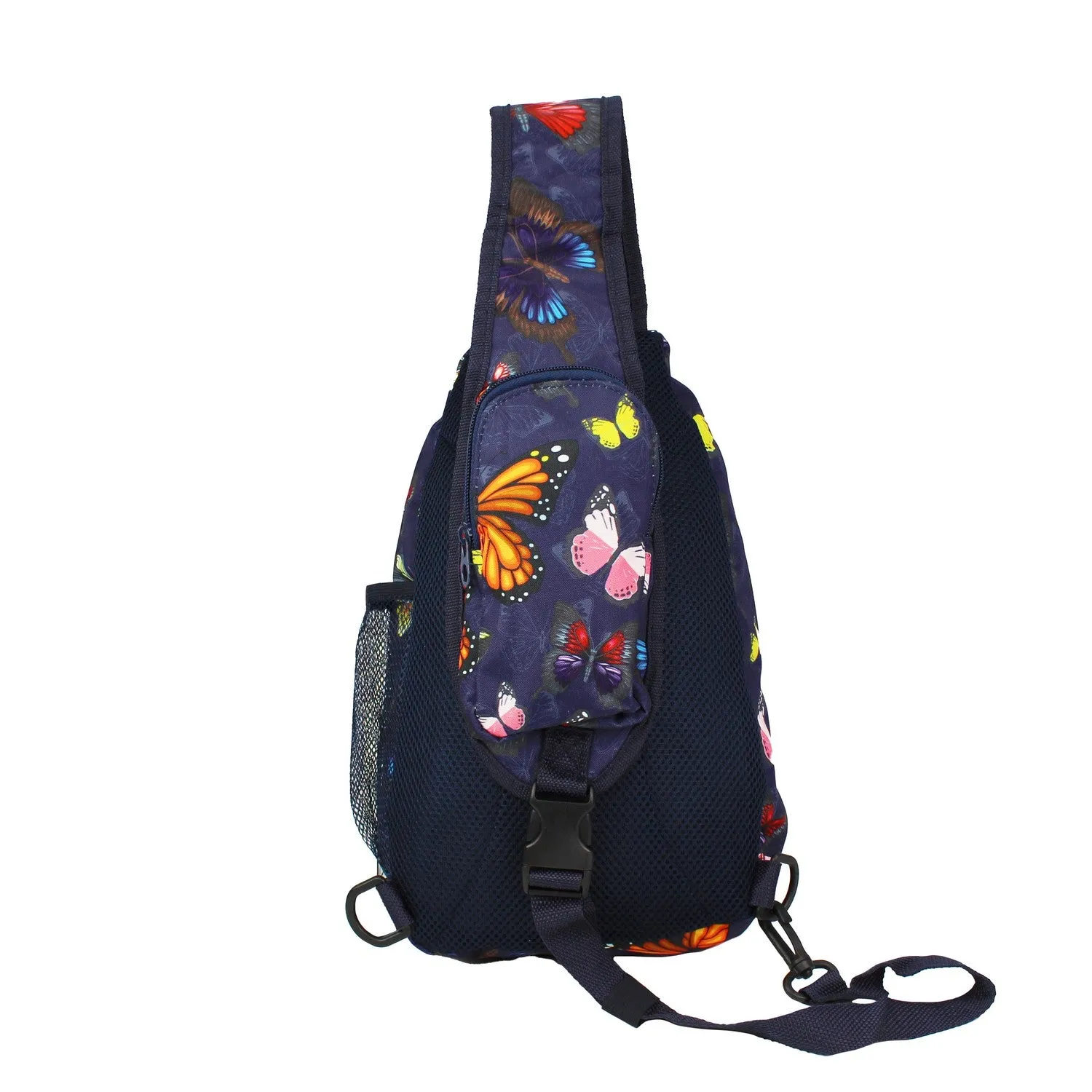 World Traveler Butterfly 14" Sling Crossbody Backpack Bag